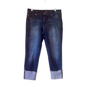 1822 Denim Cropped Jeans Taylor, Women's Size 12 Dark Wash